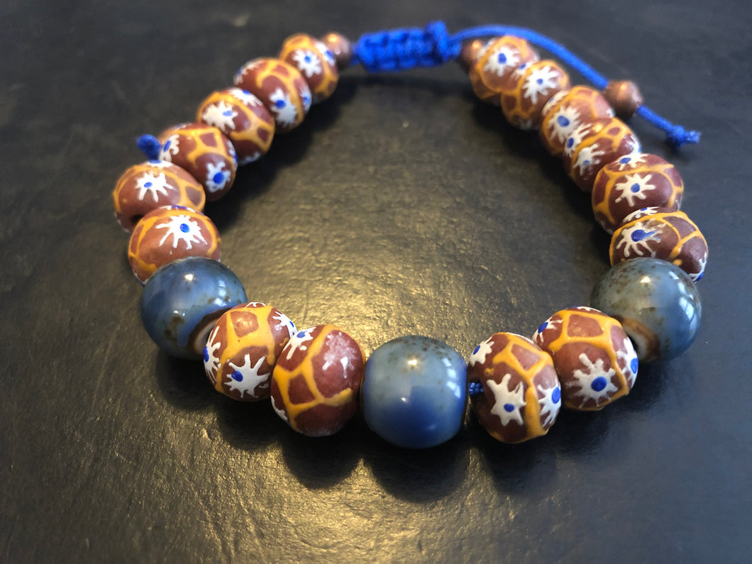 Giraffe Print Adjustable Trade Bracelet