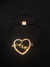 Load image into Gallery viewer, Lovely Heart Bracelet in Black