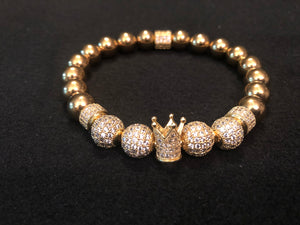 Bury Me In Gold Crown Bracelet