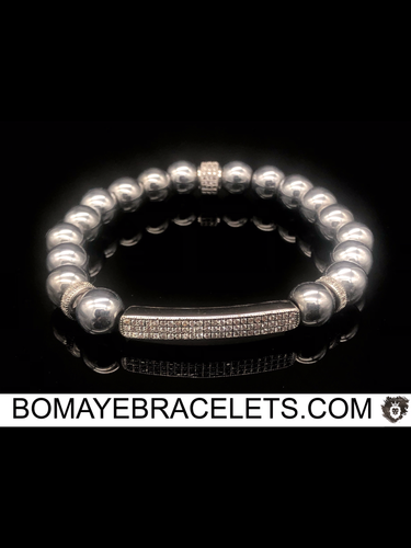 Bury Me In Silver Bar Bracelet