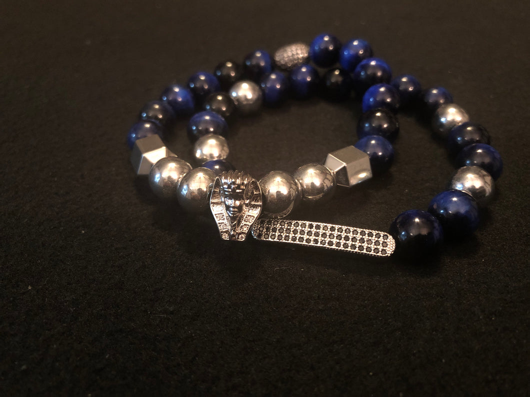 Pharaoh Stack Blue Tigers Eye