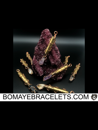 Crystal Bullet Casing Necklace